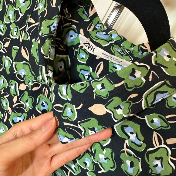 Floral Oversized Zara Shirt Dress - Picture 5 of 10